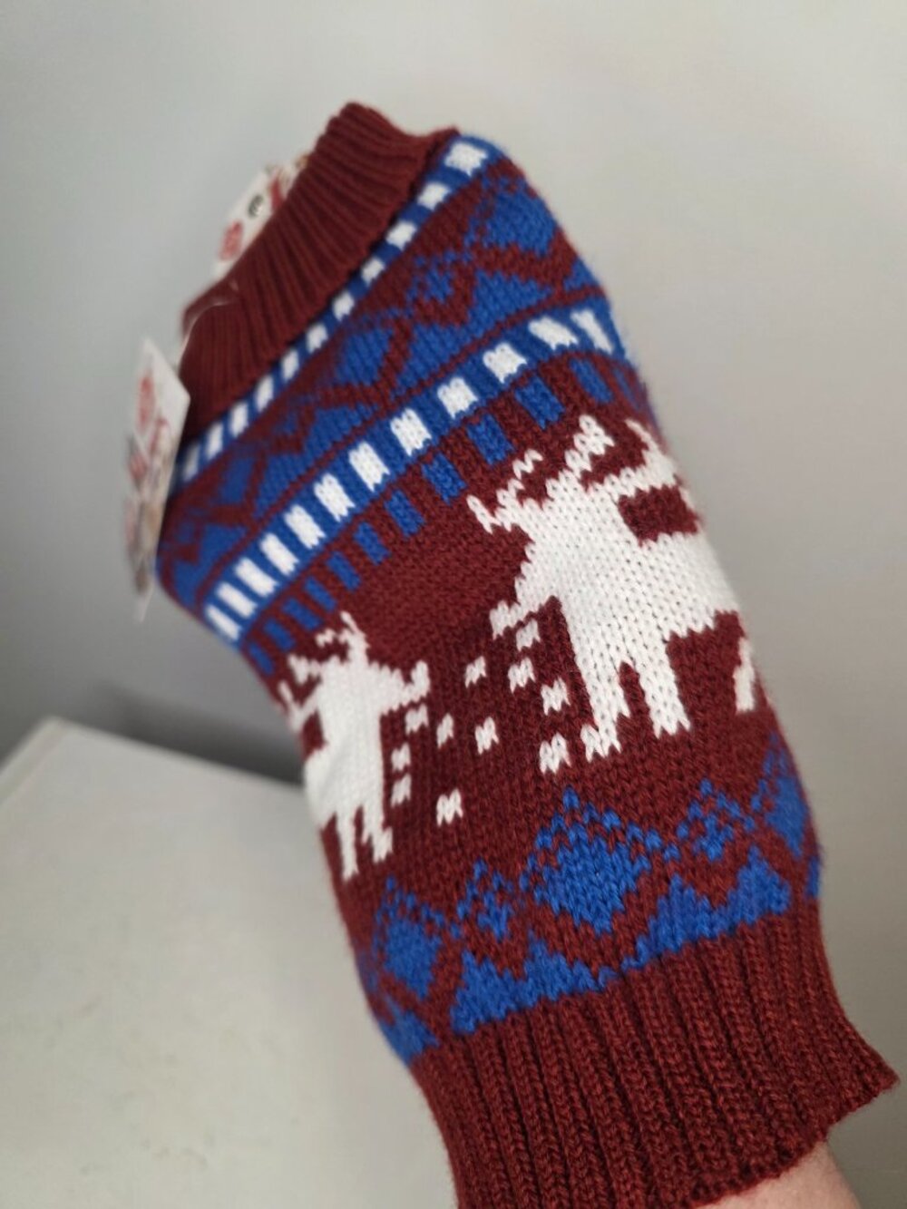 Pet Central Knitted Winter Reindeer Dog Sweater Size XS NWT - Picture 5 of 5